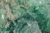 Green Fluorescent Cubic Fluorite Crystals - Madagascar #361319-1